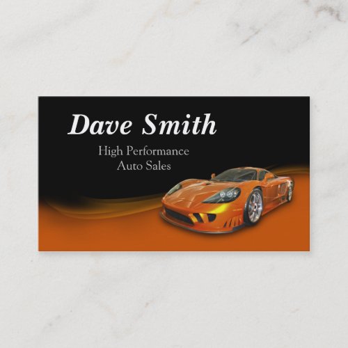 High Performance Automotive Sales  Service Business Card