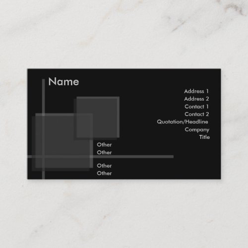 High Performance Profile Card Business Card Template