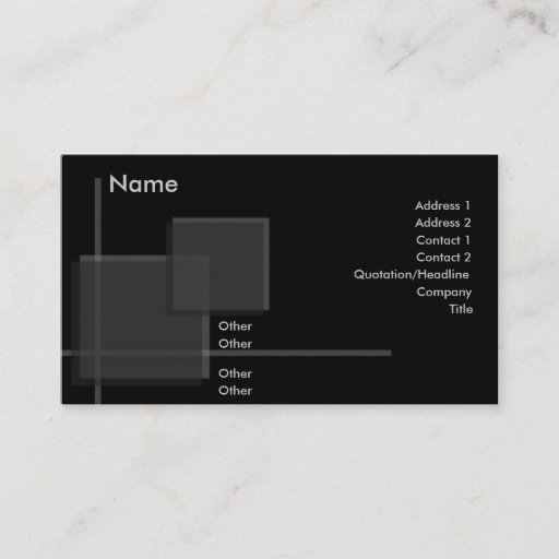 Customizable High Performance Profile Card Business Card Template