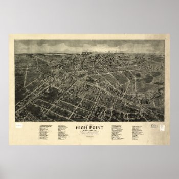High Point  North Carolina (1913) Poster by TheArts at Zazzle