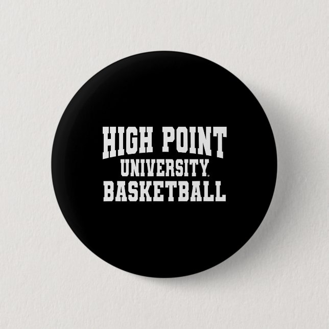 High Point Panthers University Sketll 02 Sports Fa Button (Front)