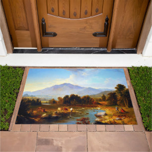 High Point Shandaken Mountains Asher Brown Durand Doormat