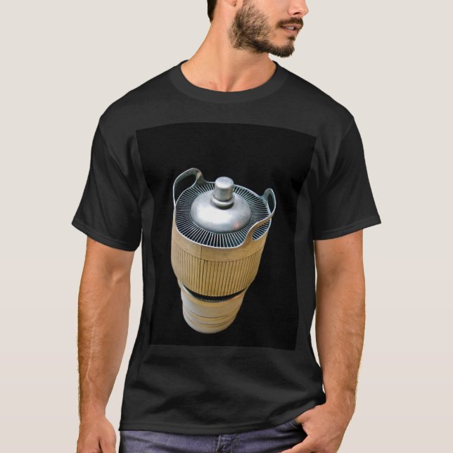 High Power Transmitting Vacuum Tube Black T-Shirt (Front)