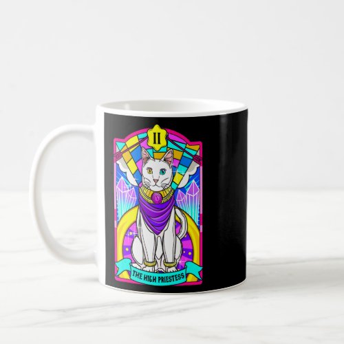 High Priestess Cat Arcana Tarot Card Mystical  Coffee Mug