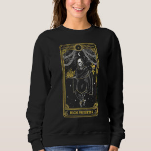 High Priestess Tarot Card Occult Gothic Astrology Sweatshirt