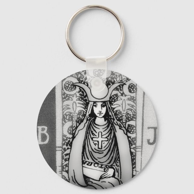 High Priestess Tarot Keychain (Front)