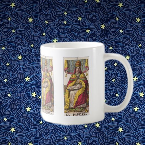 High Priestess Vintage Tarot Coffee Mug