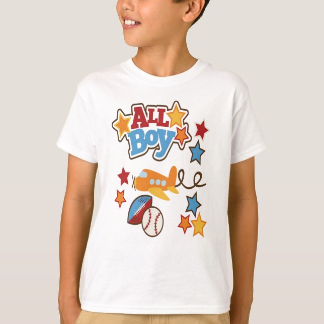 High Quality Custom Kids T-shirt  - All Boy (Front)