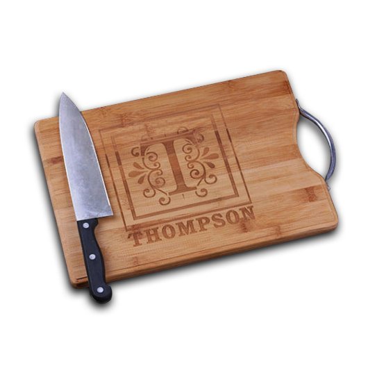 High Quality Engraved Bamboo Cutting Board (Top)