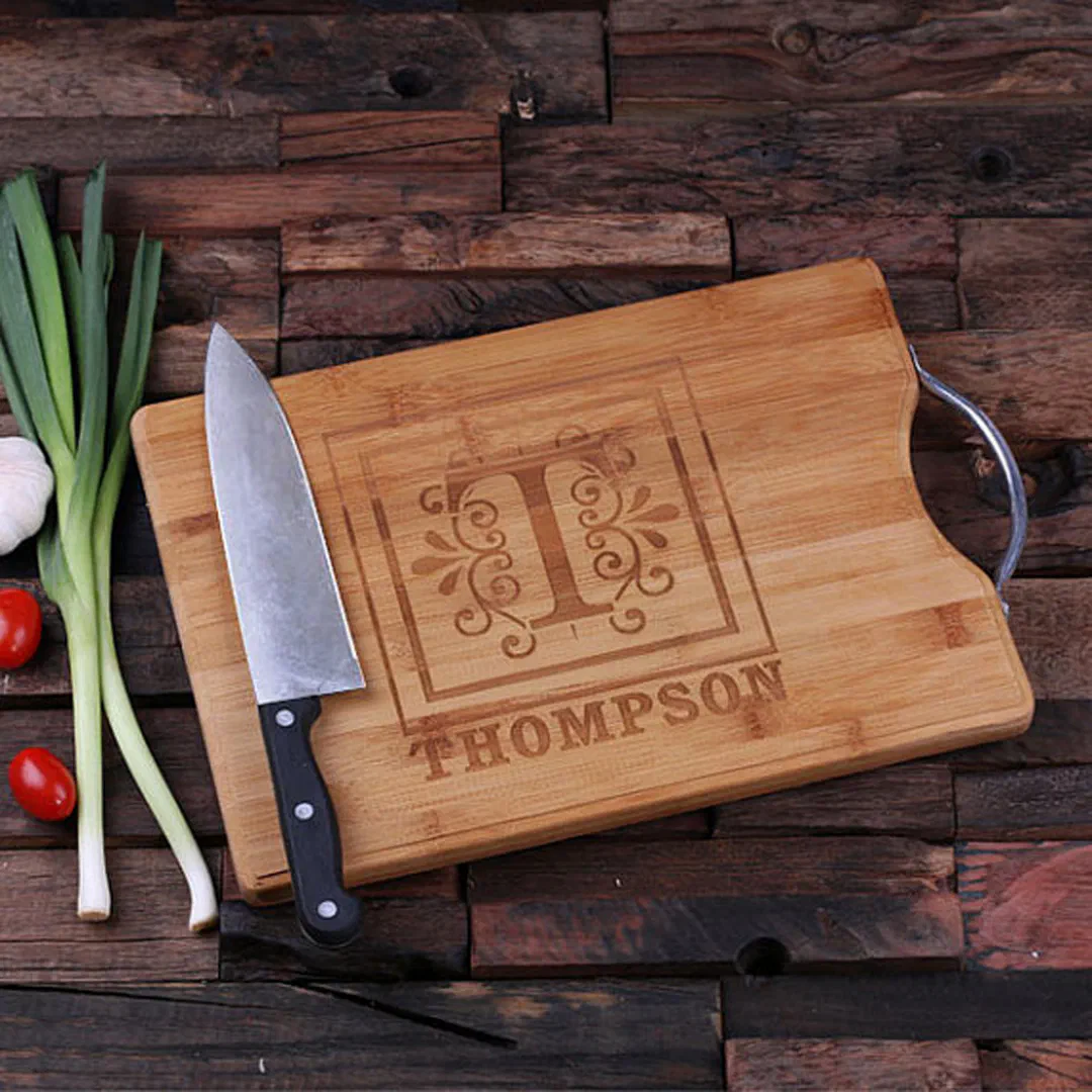 High Quality Engraved Bamboo Cutting Board (Top)