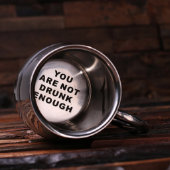 High Quality Etched Monogram 14 oz. Steel Beer Mug (Top)