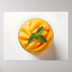High-Quality Fresh Mango Smoothie Poster
