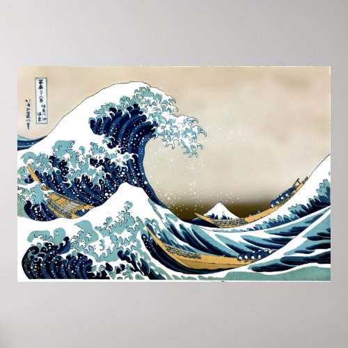 High Quality Great Wave off Kanagawa 38 x 26 Poster