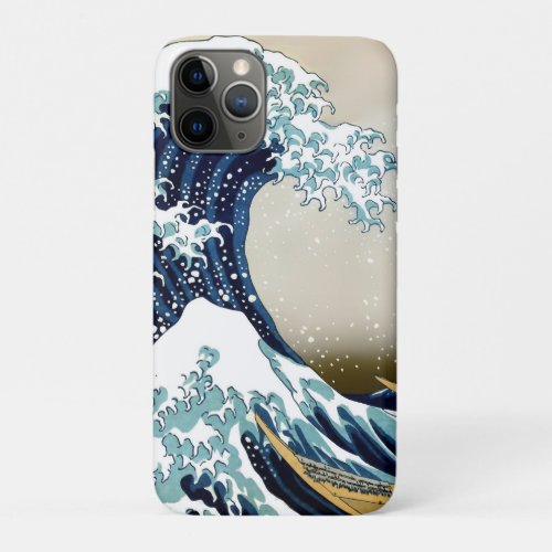 High Quality Great Wave off Kanagawa by Hokusai iPhone 11 Pro Case