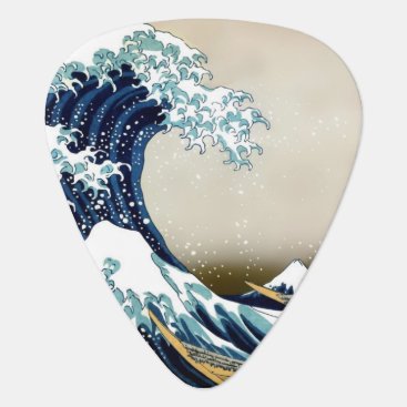 High Quality Great Wave off Kanagawa by Hokusai Guitar Pick