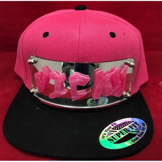 High-Quality Laser Cut Acrylic 3D Name Snapback (Front)