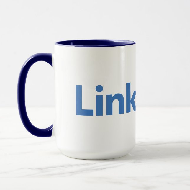 high quality Linked in logo Mug (Left)