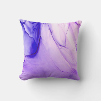 High-quality modern abstract painting rendered wit throw pillow