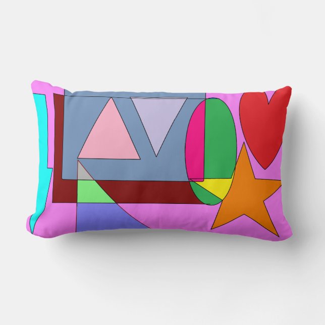 High Quality Pop Art Throw Pillow (Front)