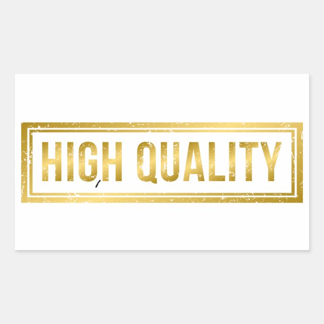 High Quality Rectangular Sticker (Front)