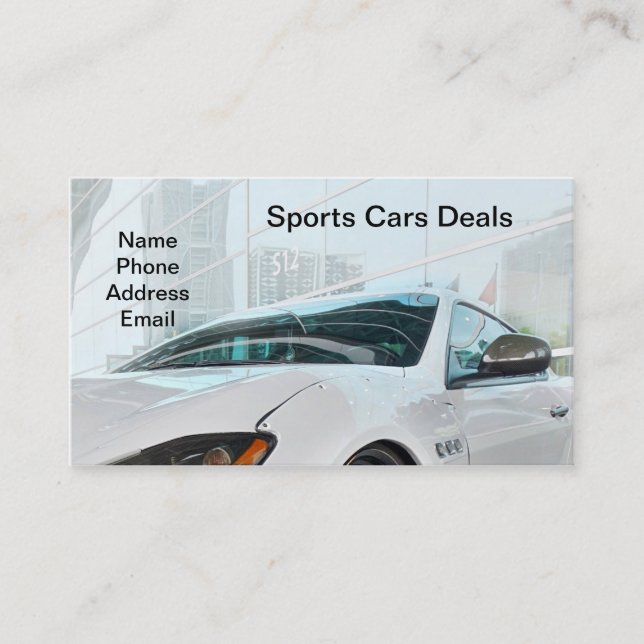 High Quality Sports Cars Business Card (Front)