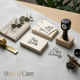 High Quality Text Mark Wood Art Rubber Stamp
