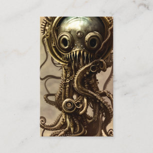 High Quality Underwater Portrait of an Octopus Business Card