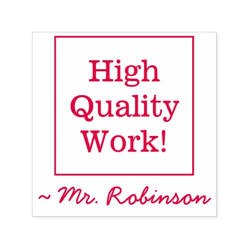 High Quality Work Marking Rubber Stamp
