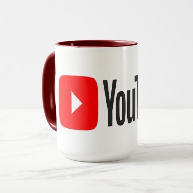 High Quality YouTube Mug (Front Left)