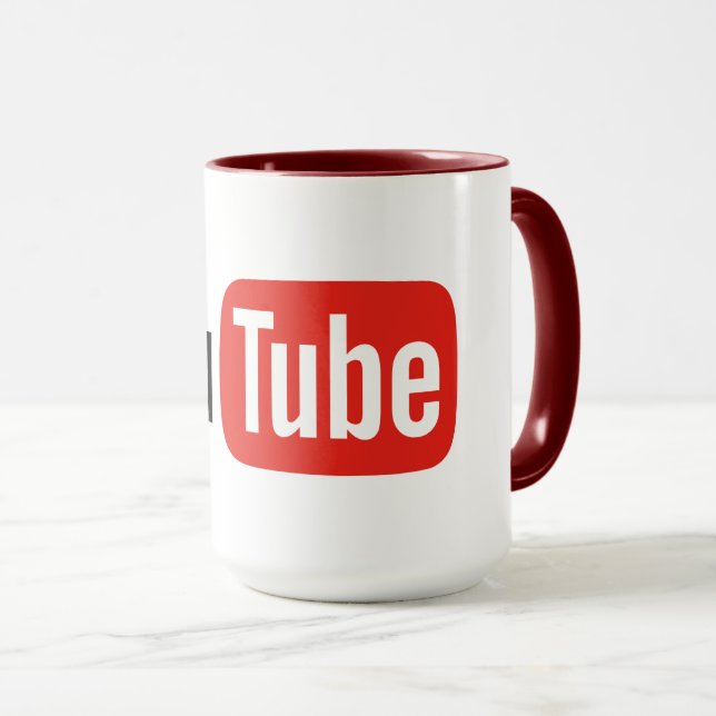 High Queality YouTube Mug  (Front Right)