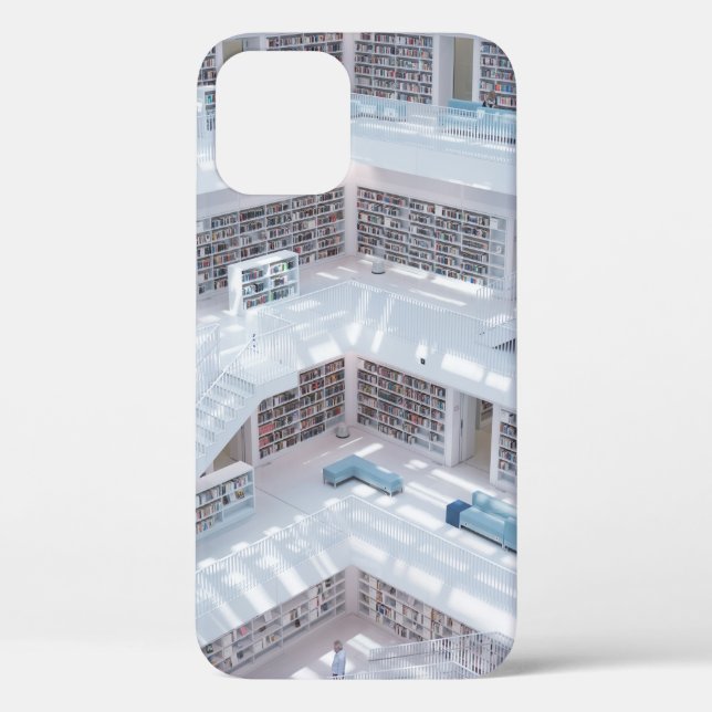 HIGH-RAISE PHOTOGRAPHY OF LIBRARY Case-Mate iPhone CASE (Back)