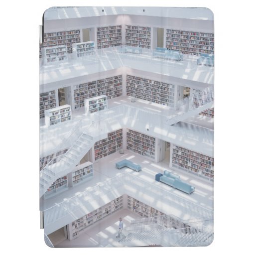 HIGH-RAISE PHOTOGRAPHY OF LIBRARY iPad AIR COVER