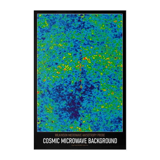 High Res Astronomy Cosmic Microwave Background Acrylic Print (Front)