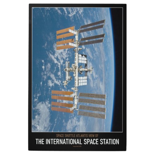 High Res Astronomy The International Space Station Metal Print