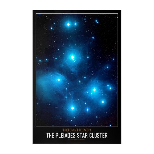 High Res Astronomy The Pleiades Star Cluster Acrylic Print