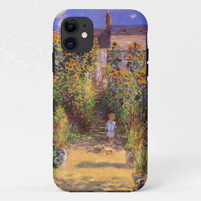 High Res Claude Monet  Seine bank at Vetheuil Case-Mate iPhone Case (Back)