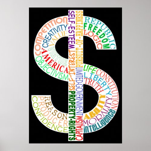 High Res Dollar Sign Poster
