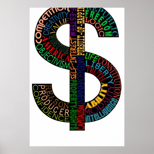 High Res Dollar Sign Poster