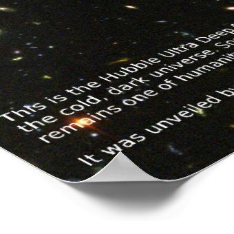 High-Res Hubble Ultra Deep Field Poster (Original) | Zazzle