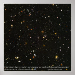 High-Res Hubble Ultra Deep Field Poster (Original)