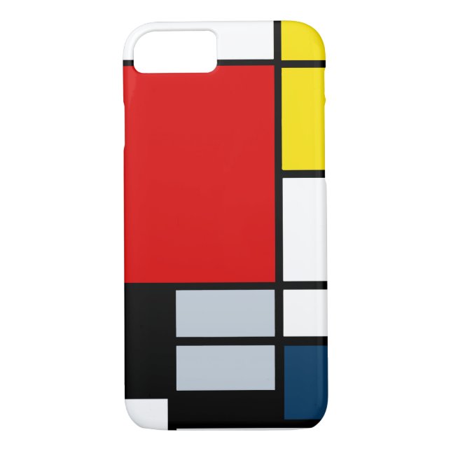 High Res Piet Mondrian Composition Case-Mate iPhone Case (Back)