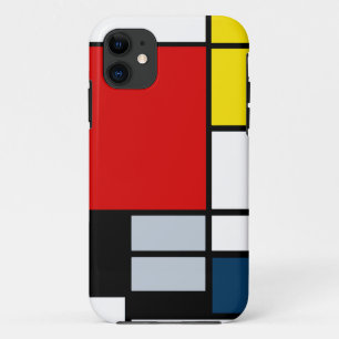 High Res Piet Mondrian Composition iPhone 11 Case