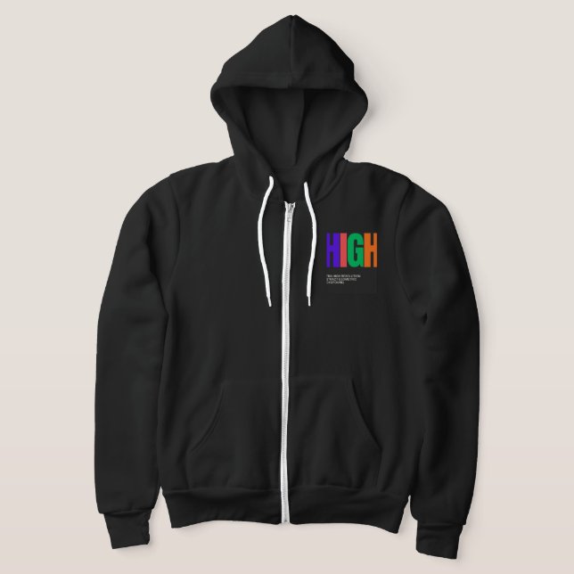 High-Resolution Abstract Art Hoodie (Laydown)