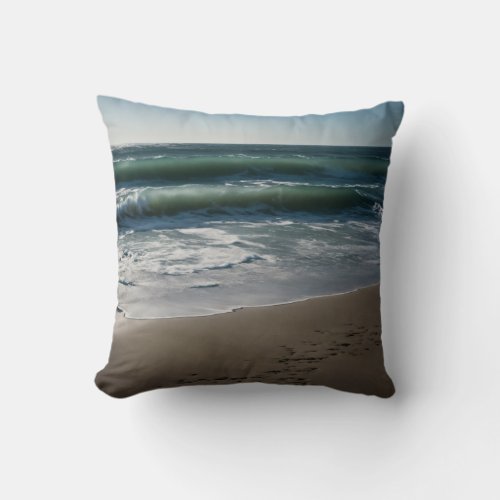 high resolution abstract seascape Throw Pillow 