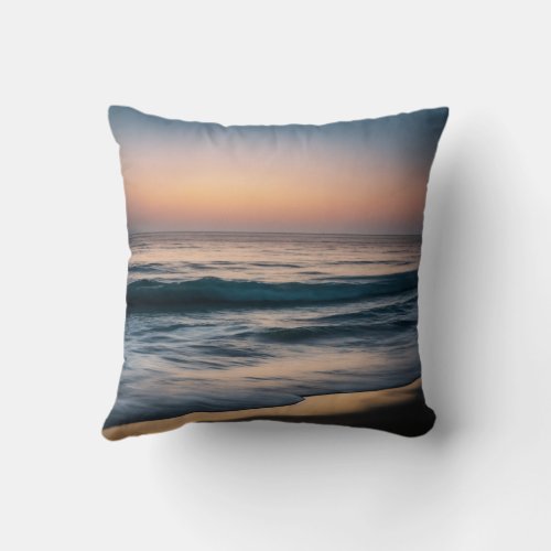 high resolution abstract seascape  throw pillow