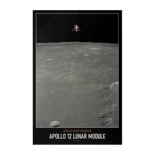 High Resolution Astronomy Apollo 12 Lunar Module Acrylic Print