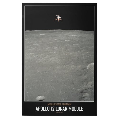 High Resolution Astronomy Apollo 12 Lunar Module Metal Print