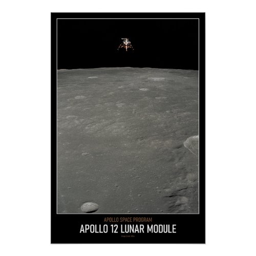High Resolution Astronomy Apollo 12 Lunar Module Poster