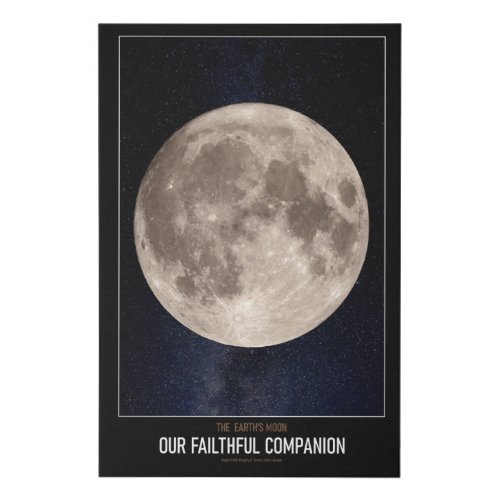 High Resolution Astronomy Our Faithful Companion Faux Canvas Print
