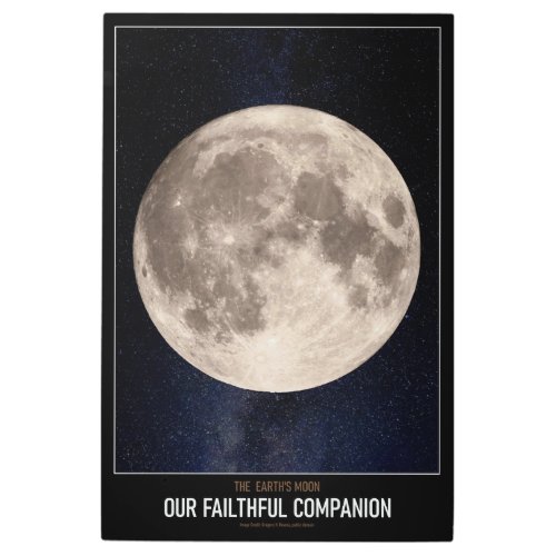 High Resolution Astronomy Our Faithful Companion Metal Print